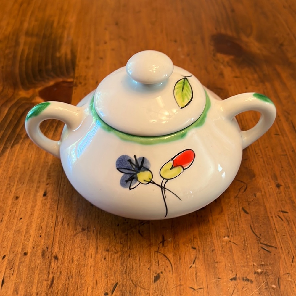 Vintage Mancioli Sugar Pot Made in Italy